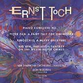 Toch: Piano Concerto, etc / Botstein, Crow, Hamburg SO