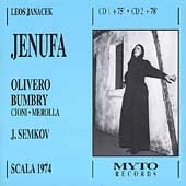 Janacek: Jenufa / Semkov, Olivero, Bumbry, Cioni, Merolla Janacek: Jenufa / Semkov, Olivero, Bumbry, Cioni, Merolla