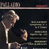 Palladio - Balakirev: Symphony No 1;  Sibelius / Karajan