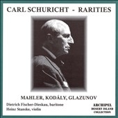 Carl Schuricht -Rarities: Mahler: Lieder Eines Fahrenden Gesellen (9/9/1957); Kodaly: Concerto (10/14/1951); Glazunov: Violin Concerto (10/14/1951) / ORTF National Orchestra, etc
