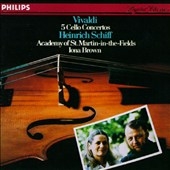 Vivaldi: 5 Cello Concertos/ Heinrich Schiff, Brown, ASMF