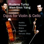 Duos for Violin & Cello -Kodaly, J.J.F.Dotzauer, R.Gliere, Paganini, etc / Rudens Turku(vn), Wen-Sinn Yang(vc)