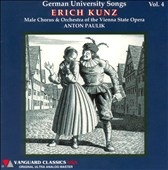 German University Songs Vol 4 / Kunz, Paulik, et al
