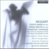 Mozart: Credo Mass KV.257, Missa Brevis KV.275, Eine kleine Freimaurer Kantate KV.623, etc (1954-55) / Bernhard Paumgartner(cond), VSO & Chorus, etc Mozart: Credo Mass KV.257, Missa Brevis KV.275, Eine kleine Freimaurer Kantate KV.623, etc (1954-55) / Bernhard Paumgartner(cond), VSO & Chorus, etc