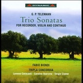 եӥӥǥ/G.P.Telemann Trio Sonatas for Recorder, Violin &Continuo[CDS7667]