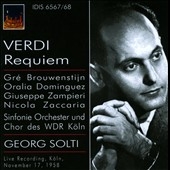 Verdi: Requiem  / Georg Solti, WDR Symphony Orchestra & Chorus, Gre Brouwenstijn, Oralia Dominguez, etc