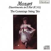 Mozart: Divertimento in E Flat (K 563) / Cummings Trio