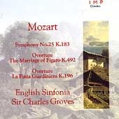 Mozart: Symphony no 25, Overtures, etc / Groves, et al