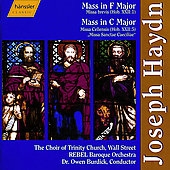 Haydn: Mass in F, Mass in C / Burdick, Trinity Church, et al Haydn: Mass in F, Mass in C / Burdick, Trinity Church, et al