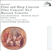 Mozart: Concerto for Flute & Harp K.299, Bassoon Concerto K.191, Flute Concerto No.1 K.313 (9/1986, 1/1987) / Christopher Hogwood(cond), AAM, Lisa Beznosiuk(fl), Frances Kelly(hp), etc