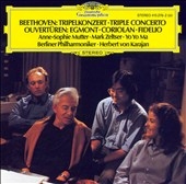 Beethoven: Triple Concerto Op.56, Egmont Overture Op.84, Coriolan Overture Op.62, etc / Herbert von Karajan(cond), BPO, Anne-Sophie Mutter(vn), etc