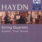 Chamber Works - Haydn: String Quartet in A D.667, Op.114; Schubert: Trout Quintet No.62 / Georg Hortnagel(cb), Jurgen Kussmaul(vc), etc  