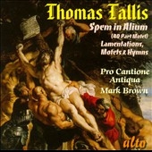 マーク・ブラウン/Tallis： Spem in Alium (40 Part Motet) - Lamentations, Motets & Hymns[ALC1082]