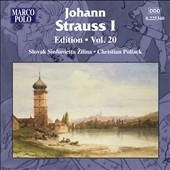 ꥹƥ󡦥ݥå/Johann Strauss I Edition Vol.20 - Sophie Dances Op.185, Moldau-Klange Op.186, etc[8225340]
