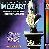 Essential Mozart- Concertos for Horn & Flute, Symphonies