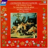 Sances: Music for Soprano, Harp & Guitar / Musica Fabula