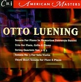 American Masters - Otto Luening: Sonata for Piano, etc American Masters - Otto Luening: Sonata for Piano, etc