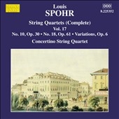 Moscow Philharmonic Concertino String Quartet/Louis Spohr String Quartets (Complete) Vol.17[8225352]