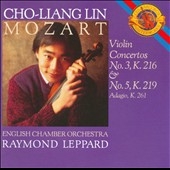 Mozart: Violin Concertos 3 & 5, etc / Lin, Leppard