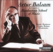 Artur Balsam in Concert at the Manhattan School of Music (1982-87)
