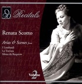 Rome Opera Teatro Reale Orchestra Recitals Renata Scotto Vol Arias Scenes