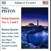 ハーレム・カルテット/W.Piston: String Quartets No.1, No.3, No.5