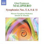 Malipiero: Symphonies Vol.3 - No.5, No.6, No.8, No.11 / Antonio de Almeida, Moscow SO