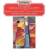 Shostakovich: Complete String Quartets Vol 1 / Shostakovich Shostakovich: Complete String Quartets Vol 1 / Shostakovich