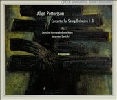 Pettersson: Concertos for String Orchestra 1-3 / Goritzki