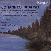 Brahms: Clarinet Sonatas, etc / Eli Eban, Melinda Coffey