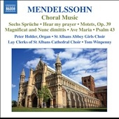 ȥࡦڥˡ/Mendelssohn Choral Music[8572836]