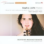 J.S.Bach: Partita No.3; Beethoven: Violin Sonata No.10; Ysaye: Sonata for Solo Violin No.3; Suk: Four Pieces for Violin and Piano Op.17 / Sophia Jaffe, Bjorn Lehmann 