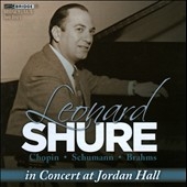 Leonard Shure in Concert at Jordan Hall Leonard Shure in Concert at Jordan Hall