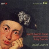 J.M.KRAUS:STRING QUARTETS:VB.2-179/VB.2-180/VB.2-181/VB.2-183/VB.2-187:SALAGON QUARTETT J.M.KRAUS:STRING QUARTETS:VB.2-179/VB.2-180/VB.2-181/VB.2-183/VB.2-187:SALAGON QUARTETT