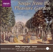 Songs from the Pleasure Garden -M.Greene/W.Boyce/W.Croft/etc (12/1999):Philip Langridge(T)/David Owen Norris(p)/etc