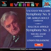 Vaughan Williams: Symphony no 9;  Arnold / Boult, Arnold