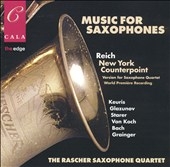 Music For Saxophones - Reich, et al / Rascher Quartet