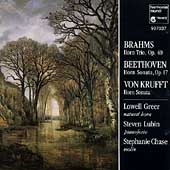 Brahms: Horn Trio; Beethoven: Horn Sonata; Von Krufft /Greer