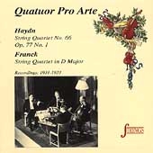 Strings - Haydn, Franck: String Quartets / Quatour Pro Arte