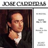 Jose Carreras In Recital - His Return to the U.S.