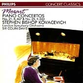 Mozart: Piano Concerti nos 21 & 25 / Kovacevich, Davis, LSO
