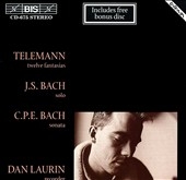 Telemann: Twelve Fantasias;  J.S. Bach, C.P.E. Bach / Laurin