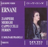 Verdi: Ernani / Francesco Molinari-Pradelli, Trieste Verdi Theater Orchestra, Mara Zampieri, etc