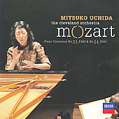 Mozart: Piano Concertos No.23 K.488, No.24 K.491 / Mitsuko Uchida, Cleveland Orchestra