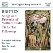 Britten: Songs; Proverbs Vol.22 - Songs and Proverbs of William Blake