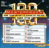 100 Masterpieces Vol 1 - Top 10 of Classical Music 1685-1730