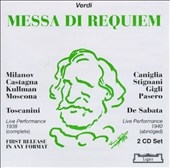Verdi: Messa di Requiem / Toscanini, Milanov, Castagna, etc