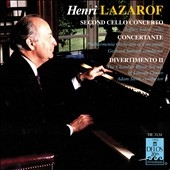 Lazarof: Cello Concerto no 2, etc / Solow, Samuel, Stern