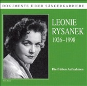 DOKUMENTE EINER SANGERKARRIERE -LEONIE RYSANEK:BEETHOVEN/WEBER/WAGNER/ETC(1950-55)