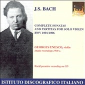 J.S.Bach: Complete Sonatas and Partitas for Solo Violin BWV1001-1006